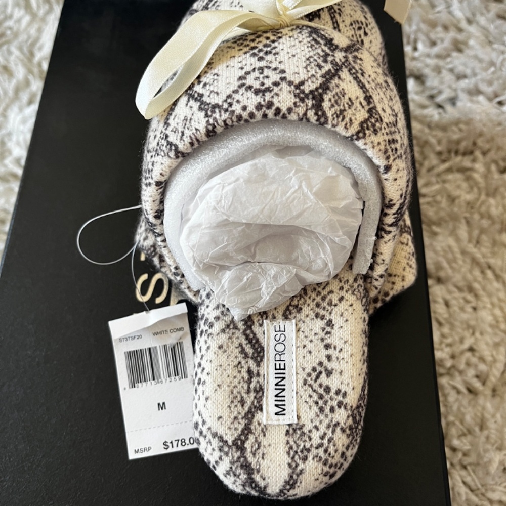 Minnie Rose Open Toe Python Slipper - Picture 4 of 5